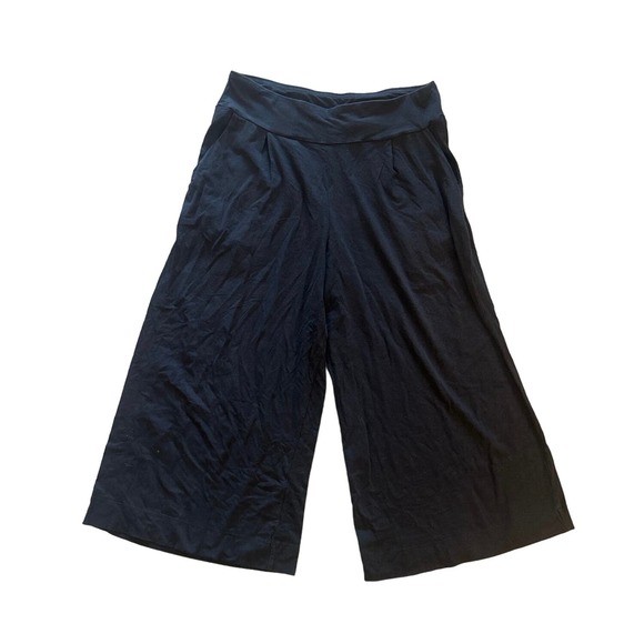 Patagonia Pants - Patagonia Black Organic Cotton Kamala Cropped Pants Wide Leg Relaxed, Large